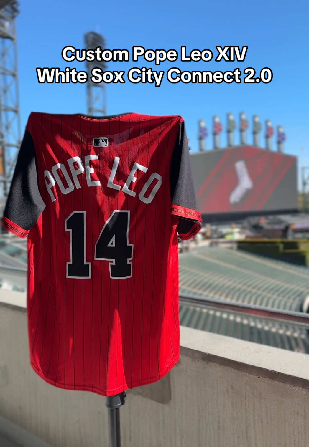 Hot off the press 🤩 #whitesox #popeleoxiv #conclave #chicago #MLB 