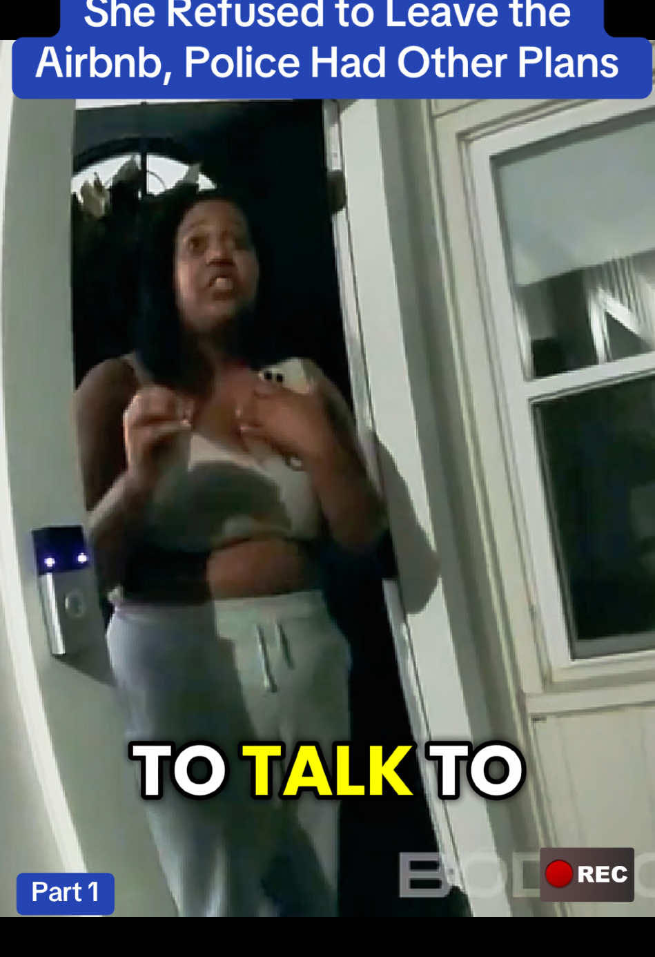 She Refused to Leave the Airbnb, Police Had Other Plans #cops #police #foryoupage 