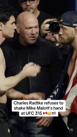 The Canada vs USA tension is high heading into Saturday night’s UFC 315 featured prelim pitting Canadian Mike Malott against America’s resident scum bag Charles Radtke #UFC #canada #usa 