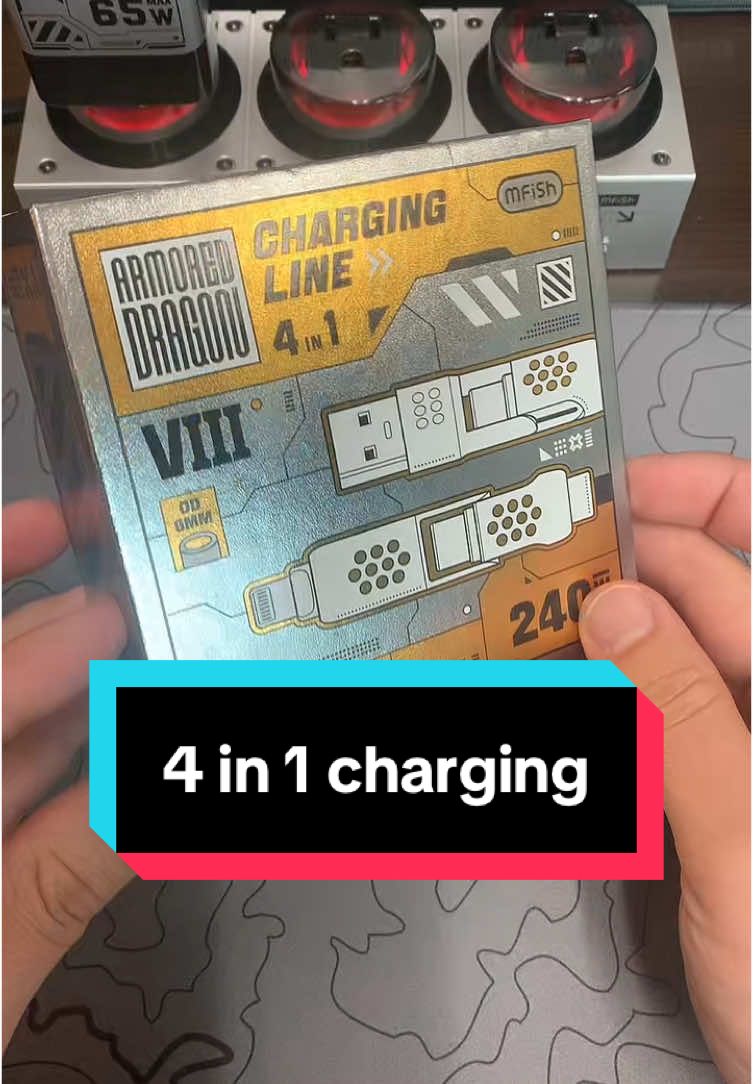 Mfish 4 in 1 charging cable. #phonecharger #chargers #cable #cables 