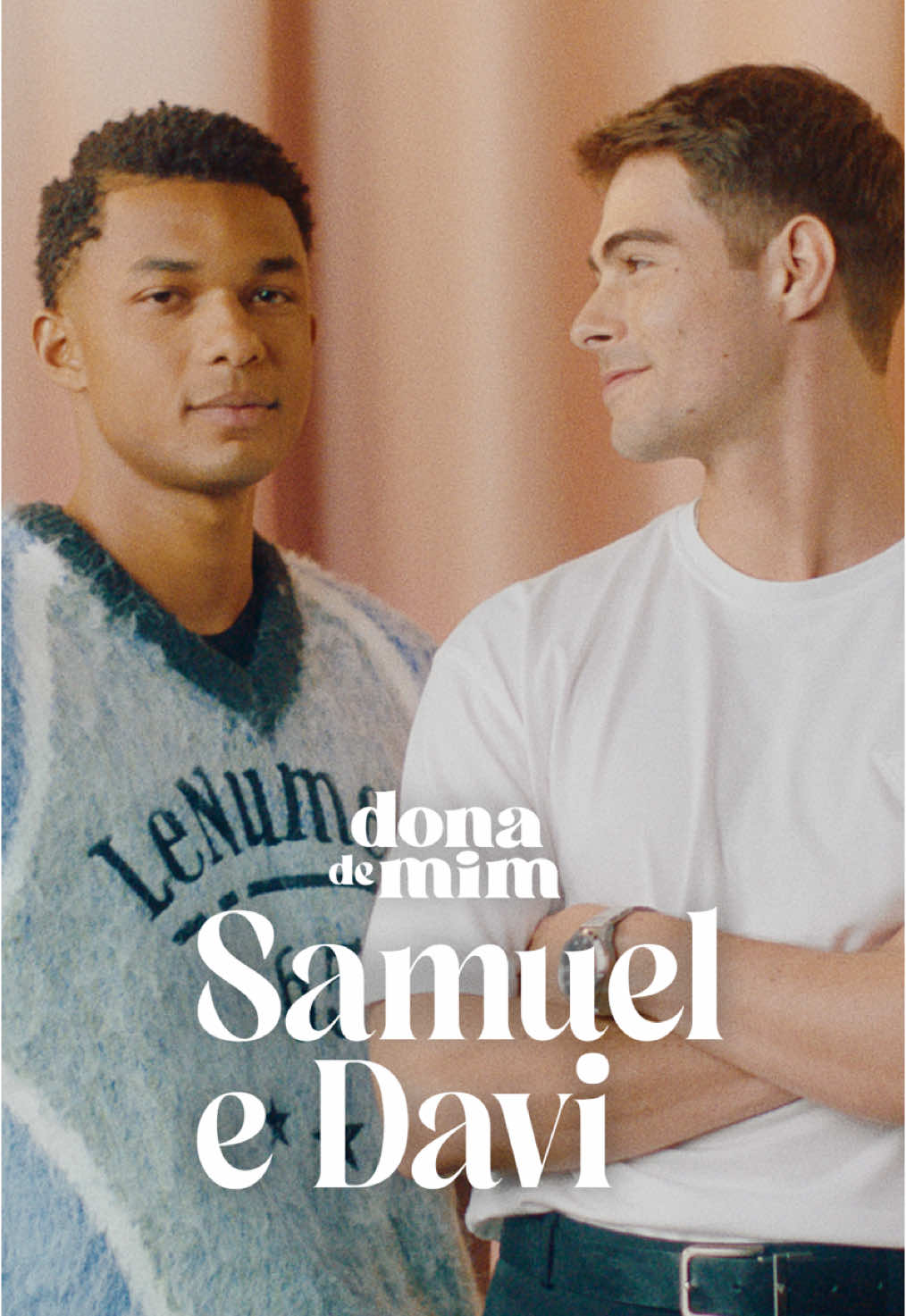 Juan Paiva é Samuel e Rafael Vitti é Davi. São irmãos, mas cada um é especial do seu próprio jeitinho. #DonaDeMim, sua novela da 7, de assistir com brilho nos olhos. 🤩