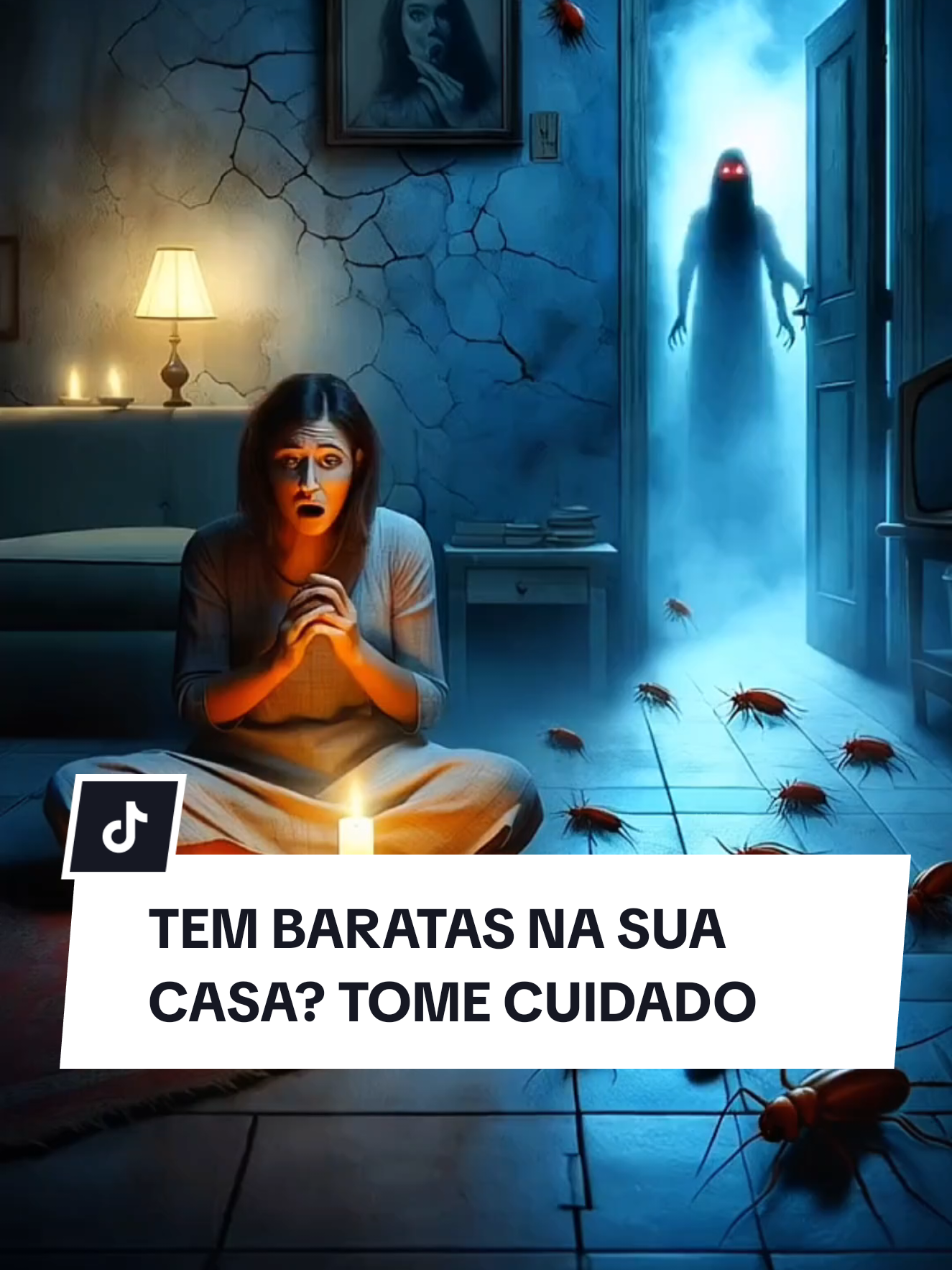 Tem baratas na sua casa? tome cuidado. #scary #medo #paranormal #misterio 