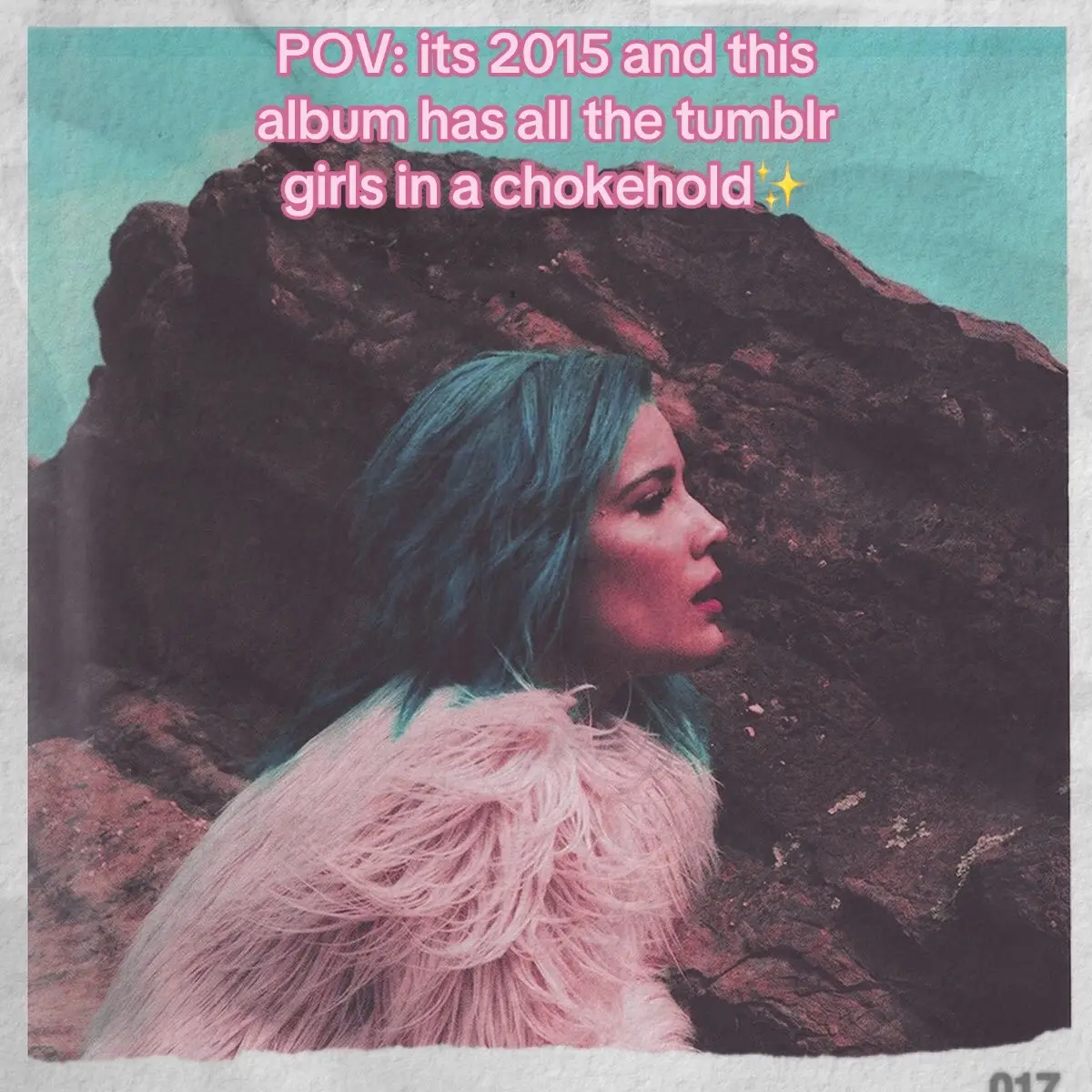 This album reminds me of simpler times. #halsey #halseyfan #halseybadlands #tumblr #tumblraesthetic #tumblrgirl #2016throwback #bluehair #2016music #2015 #2015music #nostalgia #2010internet #2010s #throwback #forthegirls #foreveryone #teamwork #fypシ 