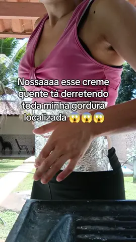 Esse creme tá acabado com a gordura localizada do meu corpo 😱😱😱#gorduralocalizada #barriga #emagrecer 