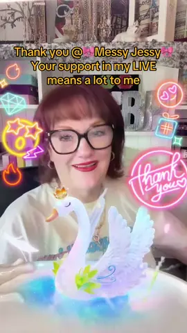 🎀Messy Jessy🎀, thank you for the incredible support in my LIVE! I will keep creating better LIVE content!@🎀Messy Jessy🎀 #tiktoklive #livehighlights #livegift #swan 