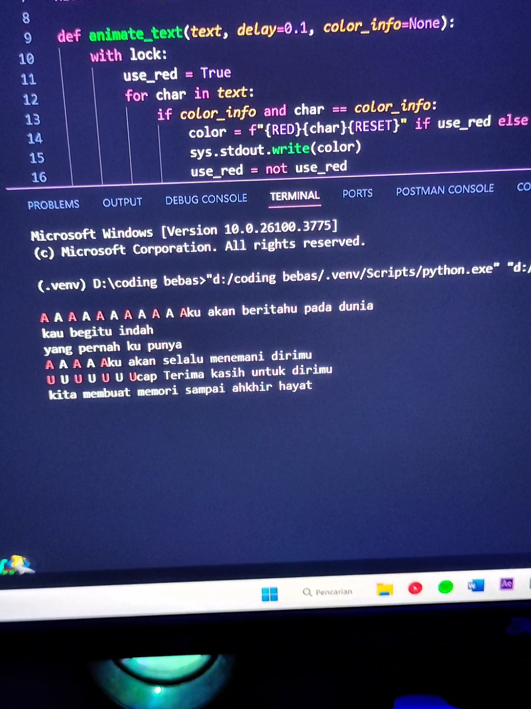 masa depanmu #coding #teknikinformatika #python #bucin #songlyrics 