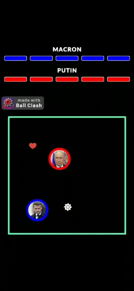 PUTIN 🇷🇺 VS MACRON 🇨🇵                                         #satisfyingvideo#satisfyingvideos #asmr #bouncingball #adhd #satsfying #fypage #foryoupage #physics 
