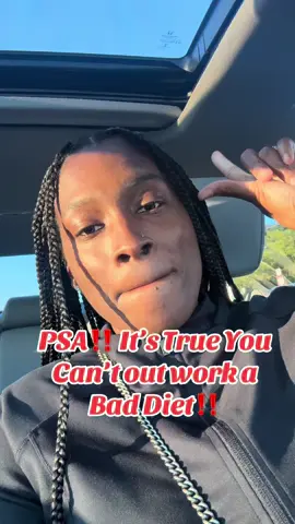 PSA You can’t OUT WORK A BAD DIET‼️ Time to learn the kitchen 🙌🏾