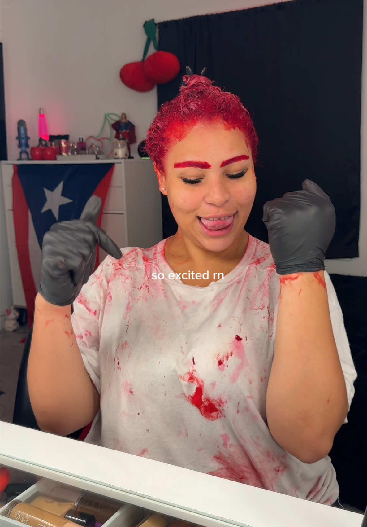 link is in my bio for all the products baddies! #redhair #redhairdye 