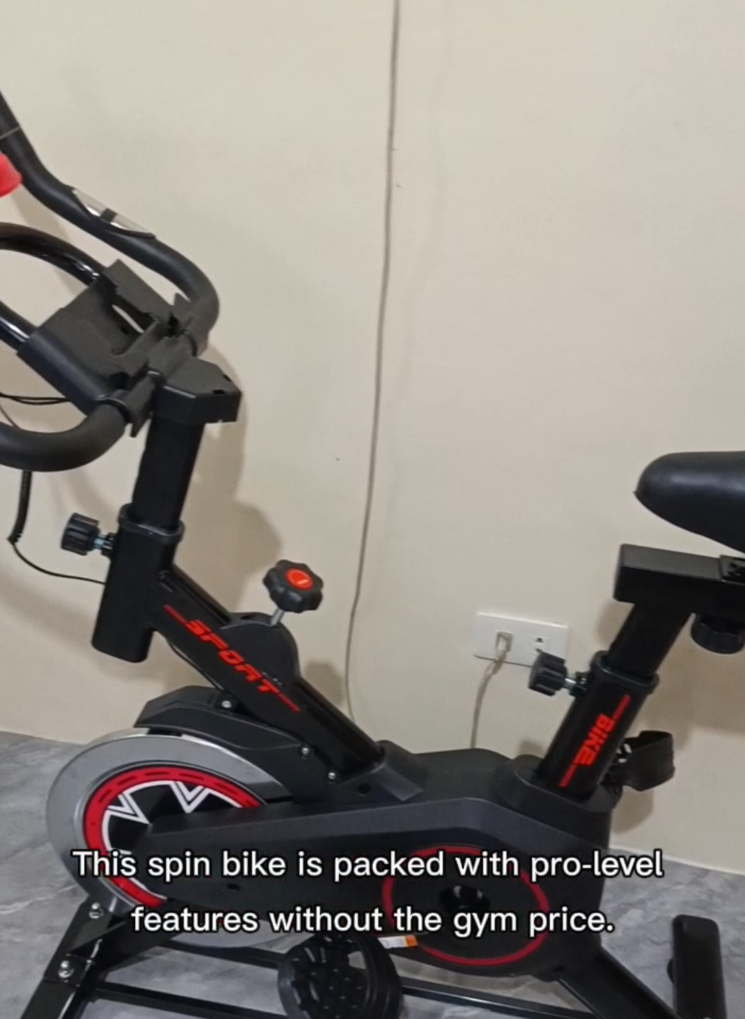 No gym? No problem. This spin bike changed my home workouts smooth, quiet, and 🔥 on cardio. Check the yellow basket!  #HomeWorkout #SpinBike #CardioBurn #FitnessTok #TikTokFinds #GymAtHome #WorkoutGear #AffiliateLink #FitnessHack 