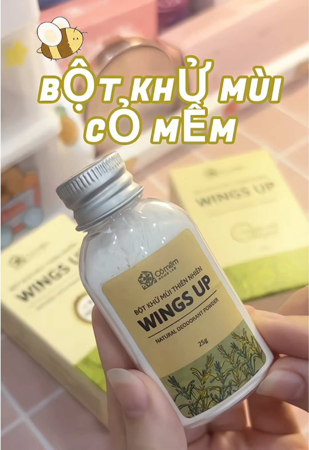 Bột Khử Mùi Cỏ Mềm - Wings Up Khử Mùi Hôi Chân Hôi Nách Giày Giảm Tiết Mồ Hôi  #botkhumuiwingsup#comem#comemvietnam#khuhoigiay#khuhoichan#khuhoinach