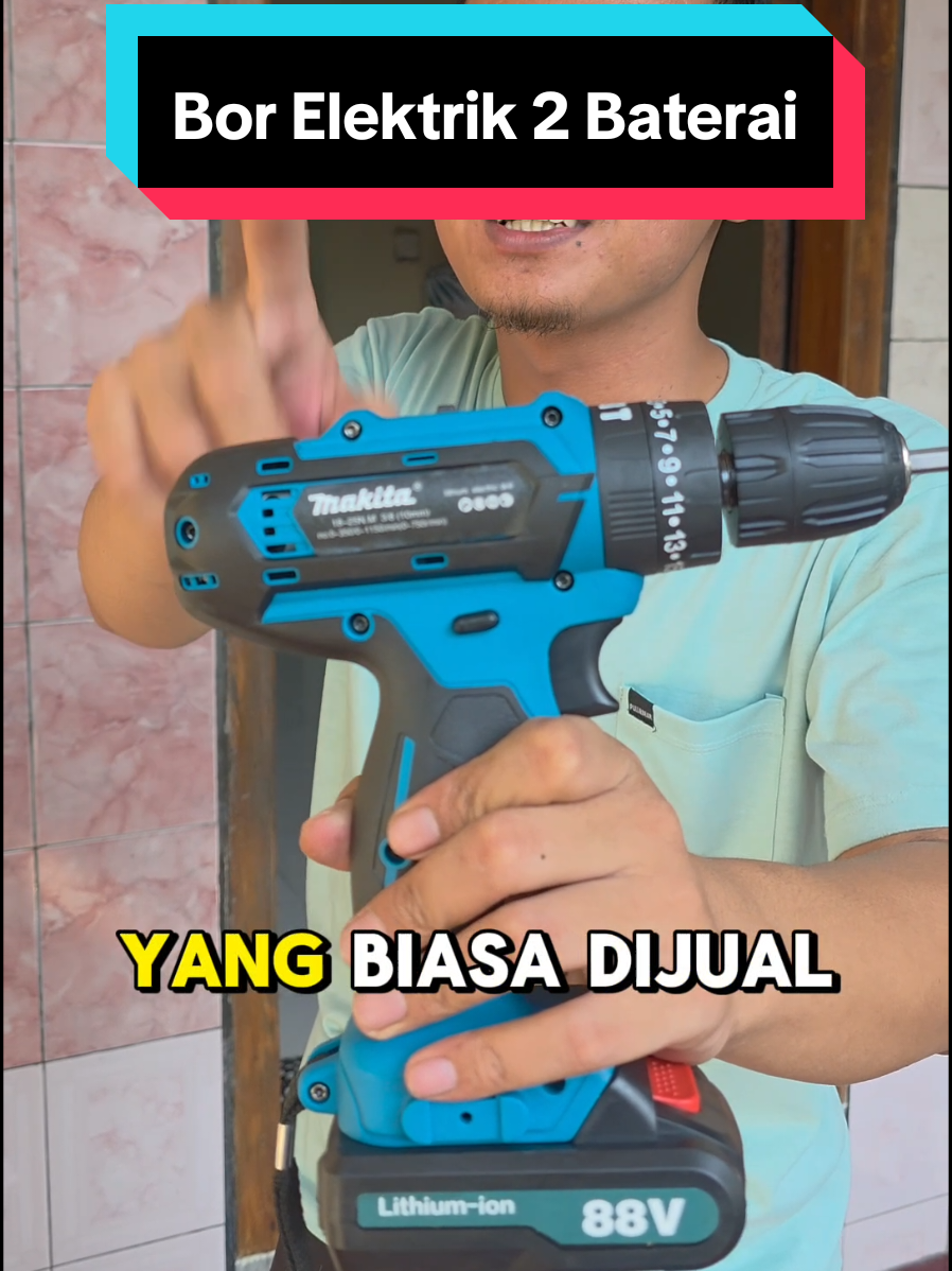 Mesin bor elektrik makita 2 baterai. Bor makita, bor baterai, Lebih praktis dan tenaga juga kuat. #mesinbor #borelektrik #bormakita #borbaterai 
