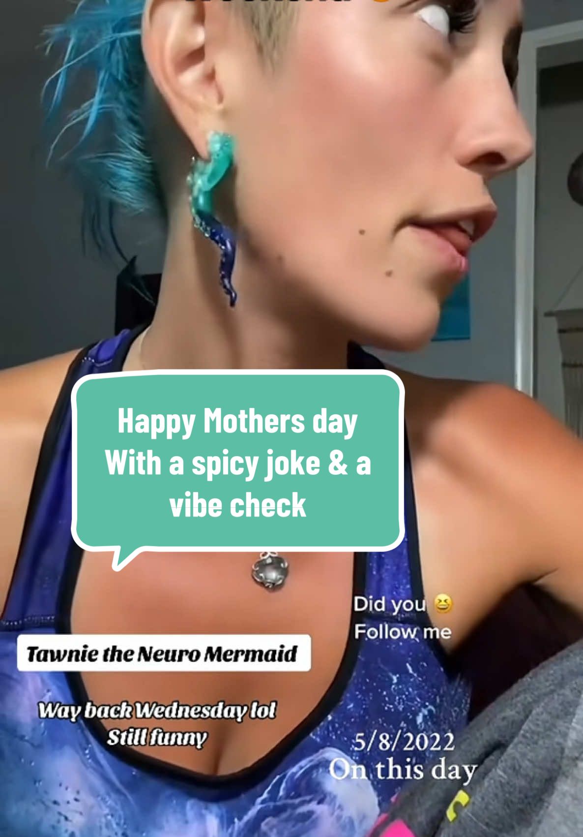 #onthisday happy Mother's Day plus a good vibe check #mothersday #jokes #neurospicy 