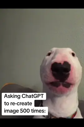 I asked ChatGPT to recreate an image of a dog using the prompt “please recreate vertical image”… and then I took THAT result, opened a brand new chat like a time traveler who forgot his past, and repeated the process… 500 times. Yes, FIVE. HUNDRED. TIMES. What started as a normal-looking dog quickly descended into something that can only be described as cursed Pixar nightmare fuel mixed with expired AI dog food. Each generation slowly drifted further from canine reality into a bizarre spaghetti-string fever dream. At one point I swear the dog grew fingers. Then wings. Then a second nose. Then it became a loaf of bread wearing boots. I don’t know what it is now. I think it speaks Latin. This is what happens when AI plays telephone with itself 500 times. Scientists fear me. Artists disown me. The dog? He’s ascended to a higher plane. Welcome to the most unhinged TikTok experiment since the guy who turned himself into a pickle. #AIexperiment #ChatGPT #AIart #AIloop #GenerativeArt #FunnyAI #GlitchedDog #DogTransformation #DeepfriedDog #CursedDoggo #VerticalImage #PromptLoop #AIvsReality #LostInTheLoop #TikTokScience #AIphoneGame #ImageToInsanity #ArtExperiment #ChatGPTPrompt #Memes #FunnyTikTok #LoFiDogEvolution #BotGoneWild #AIOnDrugs #GPTloop #FromDogToGod #WTFisThis