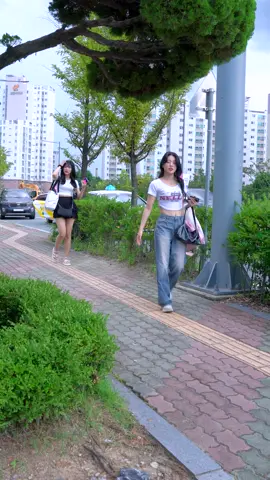 호캉스를 즐기고온 천소윤, 유세빈 치어리더 출근길#cheerleader #foryoupage❤️❤️