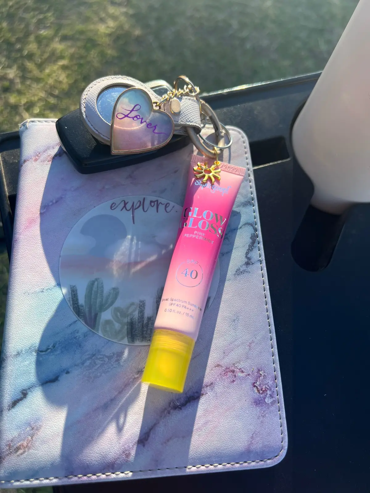 Got suckered into buying @Supergoop Glow Gloss, so glad I did. No one could stop me #summerglowgirl💫 #spfsummer #spfglow #makeup #supergoop #supergoopglossglow #sephora 