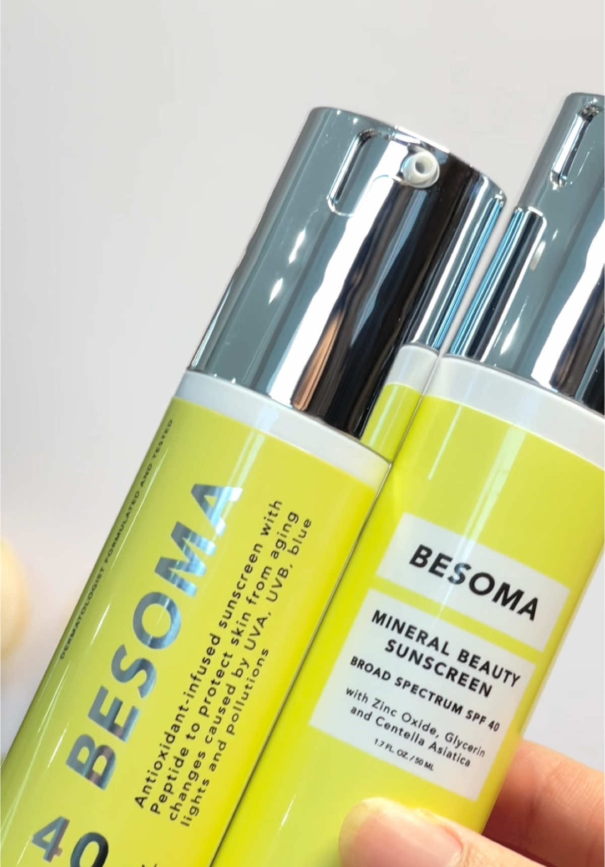 Which one is match for your skin😍 #besoma #besomabeme #besomasunscreen #hybird #mineral #bestsunscreen 