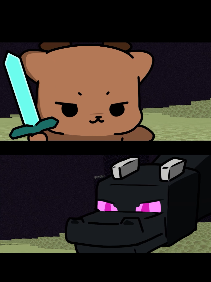 마인크래프트 35초 Minecraft 35s [BGM: NOMA -Brain Power] 🎶  #cute #animation #순록 #Minecraft #brainpower 