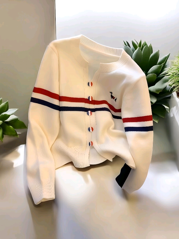 CHICMORE Atasan sweater gaya lembut kerah V neck keren dan adem.. #bajukaos #fyp #belilokal #wibgajian #bajumurah #cuantanpabatas #sweater #atasanwanita 