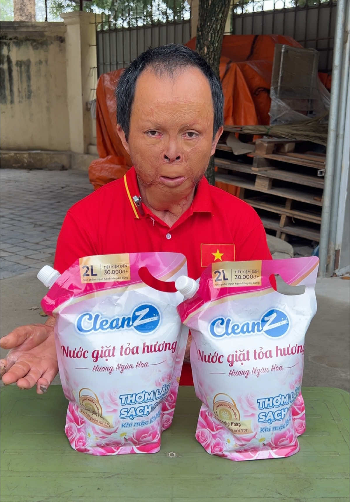 Nước giặt CleanZ ạ. Em Khang cảm ơn các bác ạ! #nuocgiatcleanz #xuhuong 