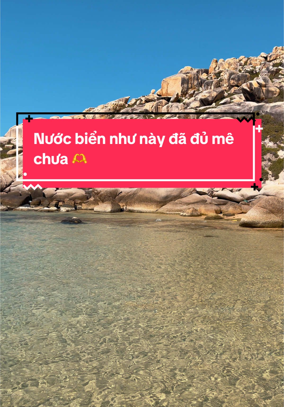 Một bãi tắm nhất định bạn phải ghé qua khi đến với Vịnh Vân Phong🌊 #sea #trekking #cucdongtoquoc #dammon #baicattham #fyp 