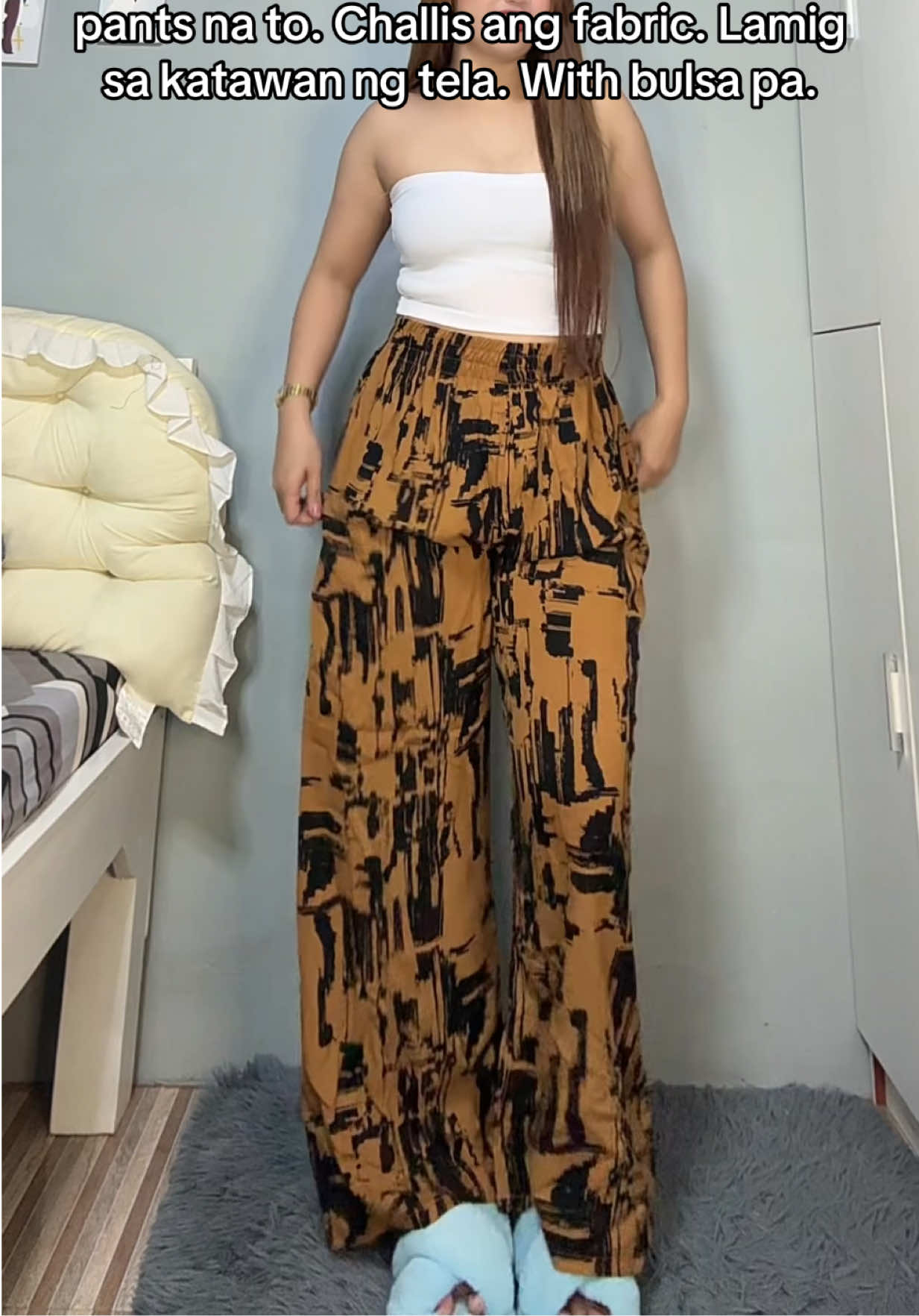 Challis Pants. Ang lamig sa katawan ng tela.