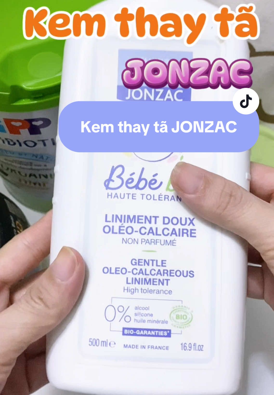 Kem vệ sinh, thay tã cho bé hằng ngày Jonzac tránh hăm tã, dưỡng ẩm, làm sạch an toàn cho vùng da nhạy cảm của bé 😘#kemthaytazonjac #kemnguaham #mebimsua #xuhuong #viral 