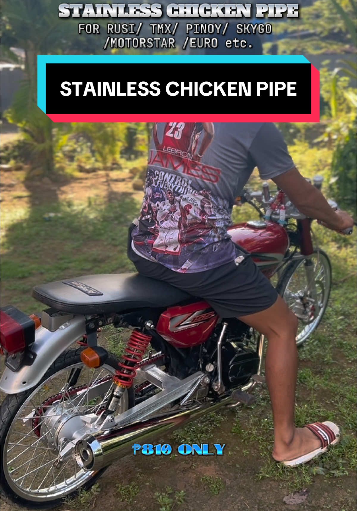 SA MGA NAGHAHANAP NG STAINLESS CHICKEN PIPE JAN ITO MGA BOSS SUBRANG LUTONG NG TUNOG TAMANG TAMA LANG AT NAPAKA MURA PA✅ #stainlesschickenpipe #chickenpipefortmx #chickenpipeforrusi125 #chickenpipe #stainlesspipe #motorcyclepartsandaccessories #foryou 
