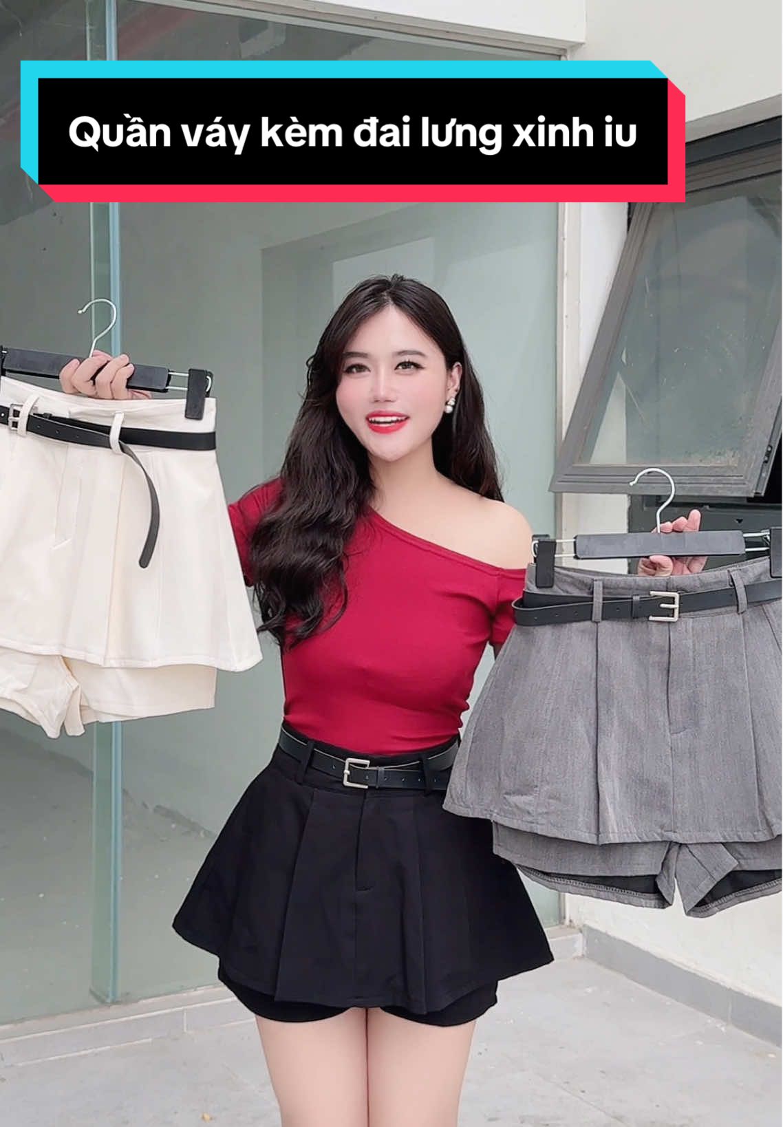 Quần váy kèm đai lưng điệu đà #quanvay #quangiavay #quandui #quandep #thoitrang #fashion #fyp #xuhuongtiktok #trending #viral #hienhoidieu #TiktokShopThoiTrend