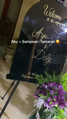 finally 8 tahunku hujan badai angin ribut dengan orang yang sama@dedyyyan  #engagement#lamaran#tunangan 