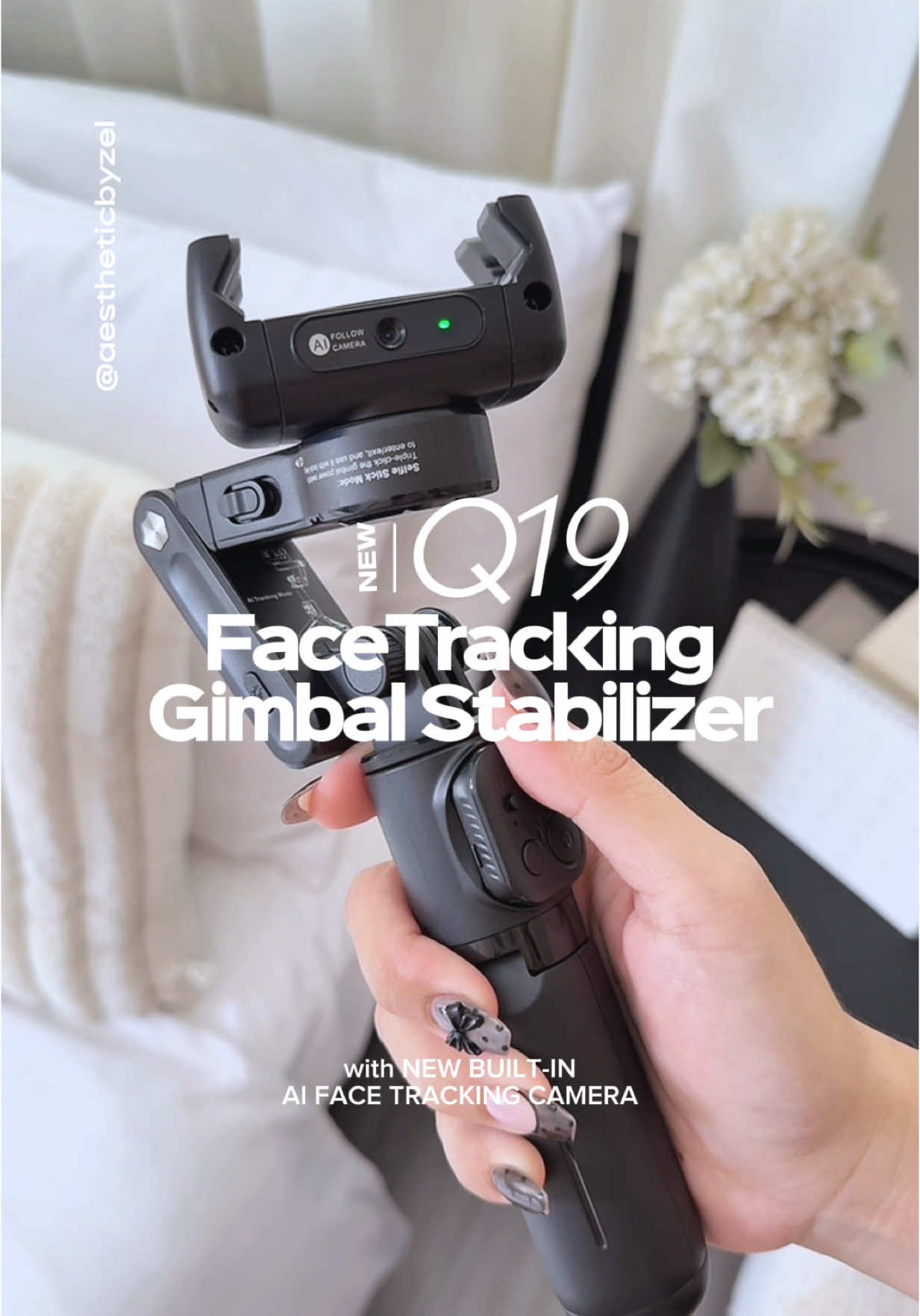 NEW UPGRADE ng TNW Q18! 👀 This is TNW Q19 na may built-in smart track|ng camera na mas effective mag follow ng subject. Sobrang sulit kasi may tripod, gimbal/stabilizer, selfie stick at face tracking device ka na all in one sa sobrang affordable na price! Kaya kung content creator din kayo check this one! #aestheticbyzel #tnw #tnwq19 #TNWQ19 #facetrackingtripod #tripod #selfiestick #gimbalstabilizer #4in1gimbalstabilizer 