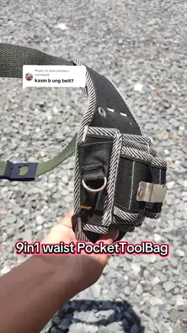 Replying to @jane.justo6  kung ikaw ay electrician at construction worker eto ang bag na para sayo!  9in1 waist Pocket toolbag storage tool bag  lagayan mo ng mga tools sa trabaho mo .  #toolbag  #storagetoolbag  #waistpockettoolbag  #toolbagstore  #electriciantoolbag 
