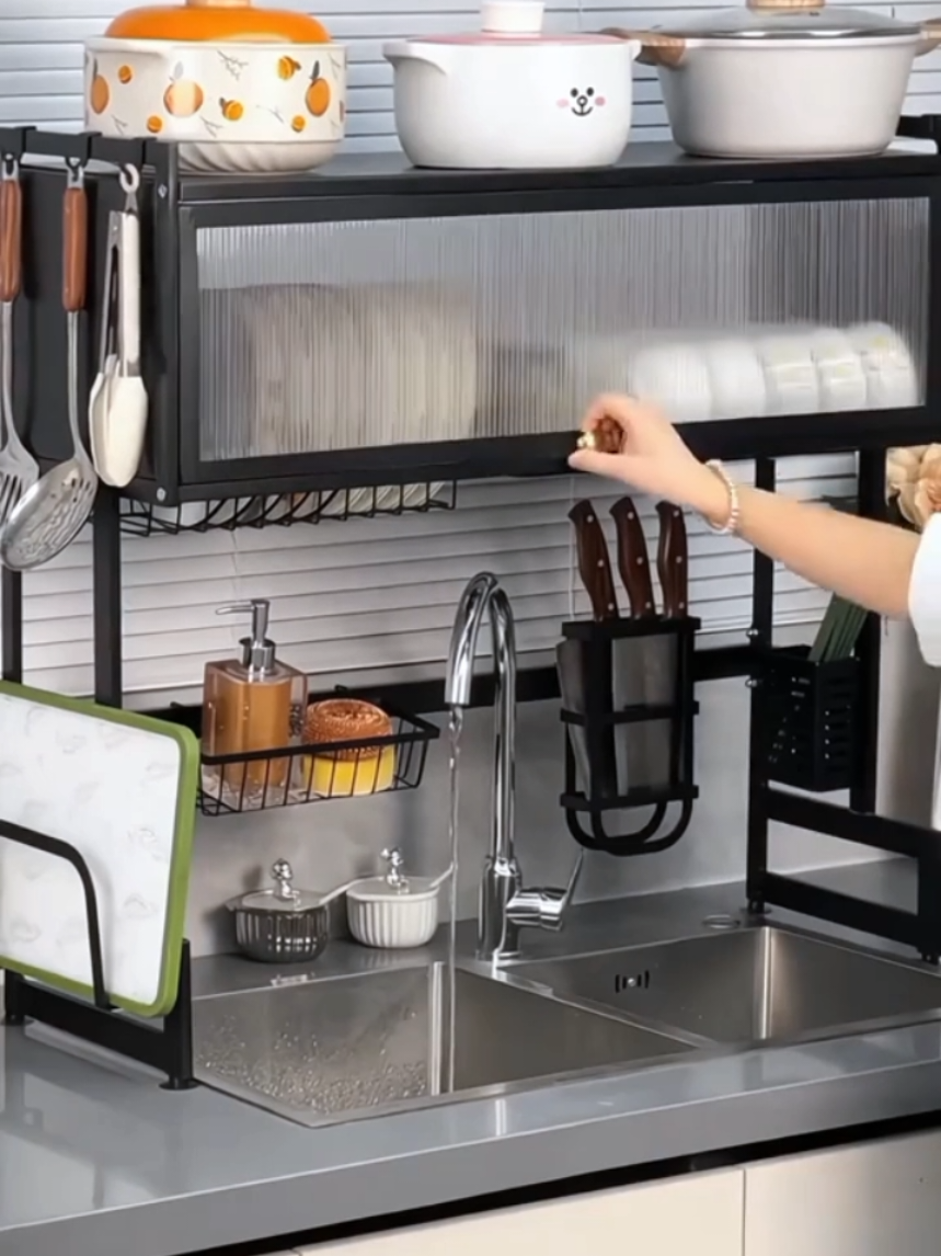 #dishrack #dishrackorganizer #dishorganizer #dishdrainer #dishdryingrack #kitchenorganizer #kitchenrack #fyp #foryou 