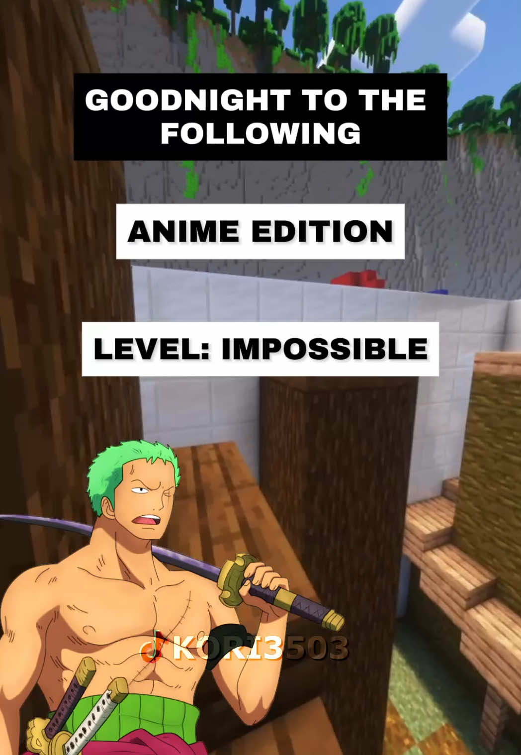 Did you get a goodnight tonight? 👇 #anime #animequiz #fyp #zoro #goodnight 