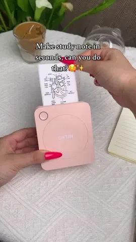Make study note in seconds, can you do that?🥰✨#thermalprinter #photoprinter #photo #stickers #fyp #notetaking #studyhacks #students #musthaves #tiktokmademebuyit #gadget 