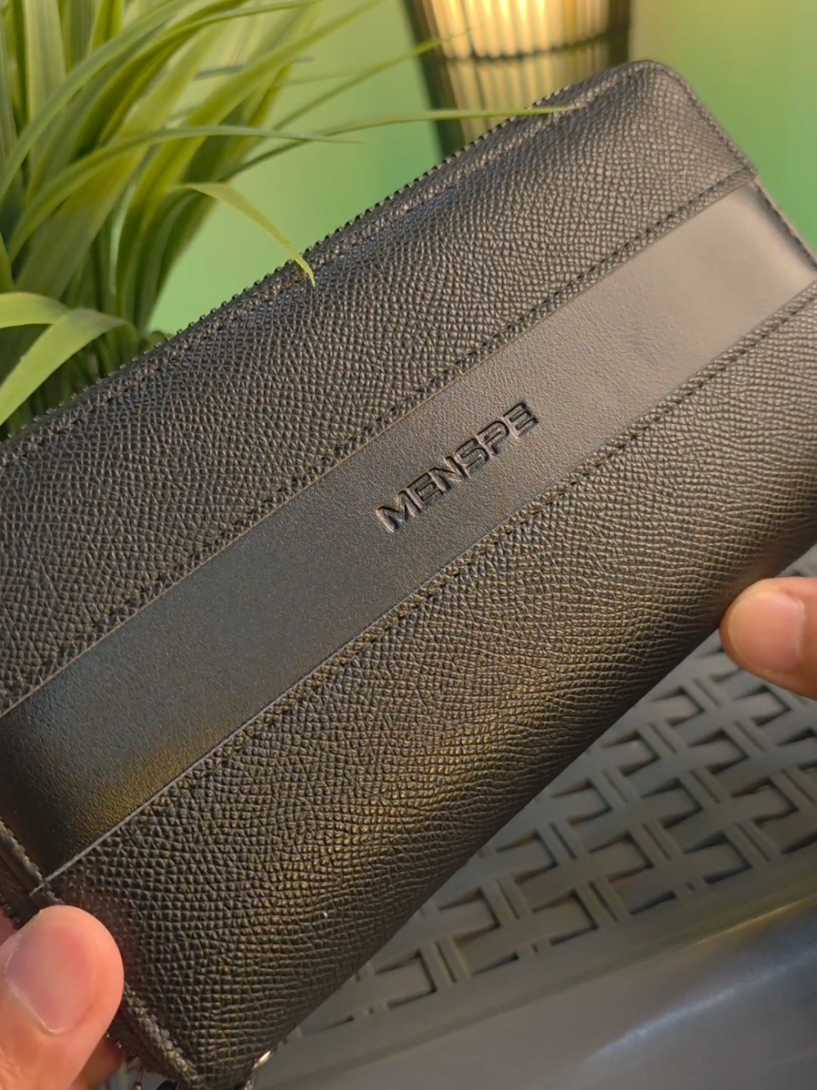 affordable premium long wallet with large capacity compartment pero hindi bulky #Menspe #menslingbag #menbag #longwallet #wallet 