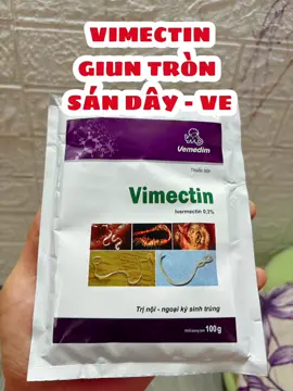 Vimectin tẩy giun sán, nội ngoại ký sinh gia súc gia cầm 100gram