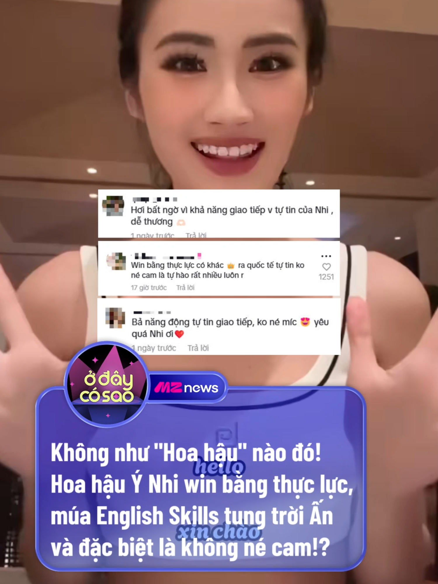 Hào quang của người chiến thắng có khác :))) #odaycosao #mznews #mznetwork #xuhuong #ynhi #huynhtranynhi #missworld #beautyqueen #hoahau #tiktoknews #tiktokgiaitri #tiktok