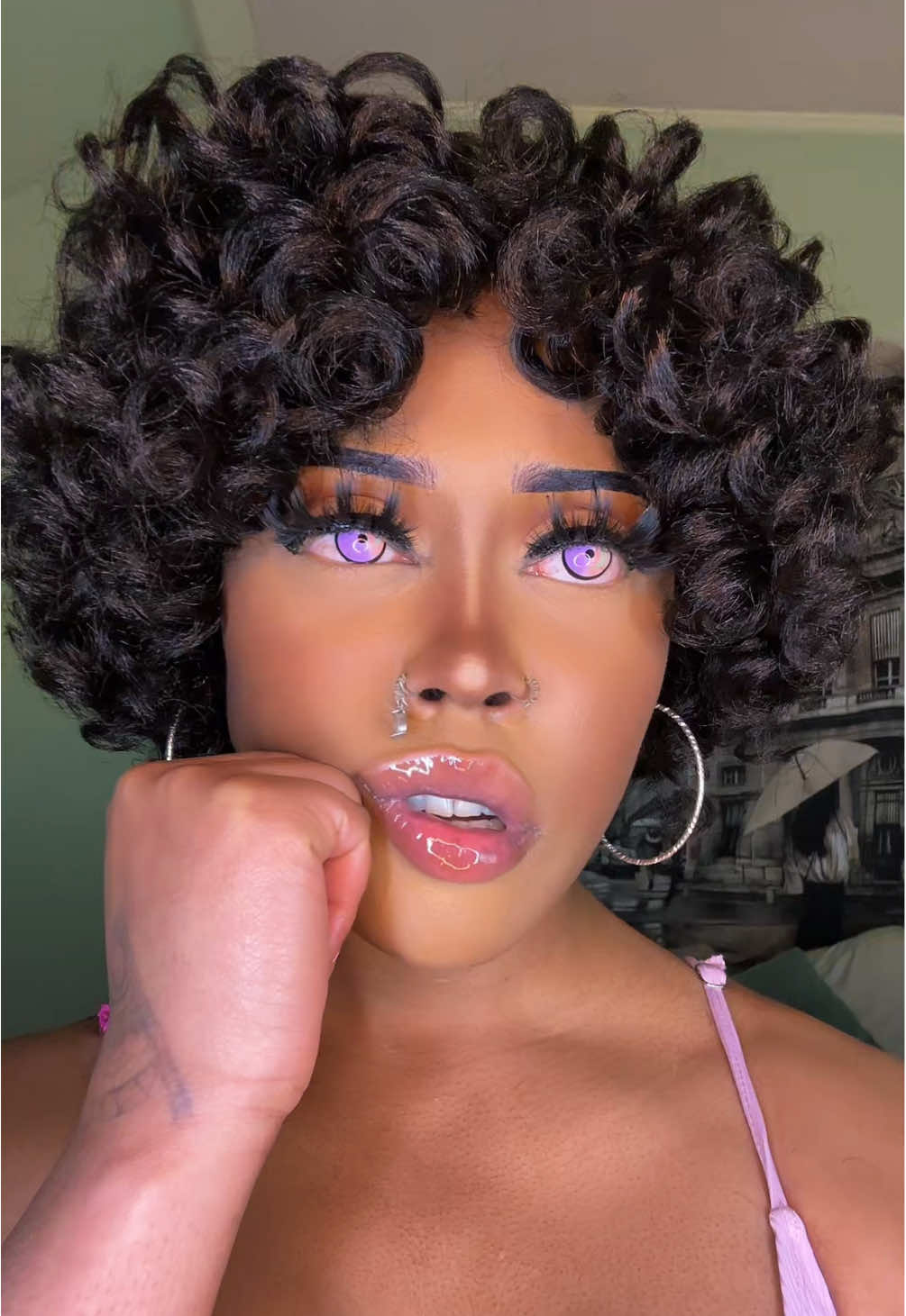 candy rain 🍬🌧️ #candyrain #makeup #heterochromia 
