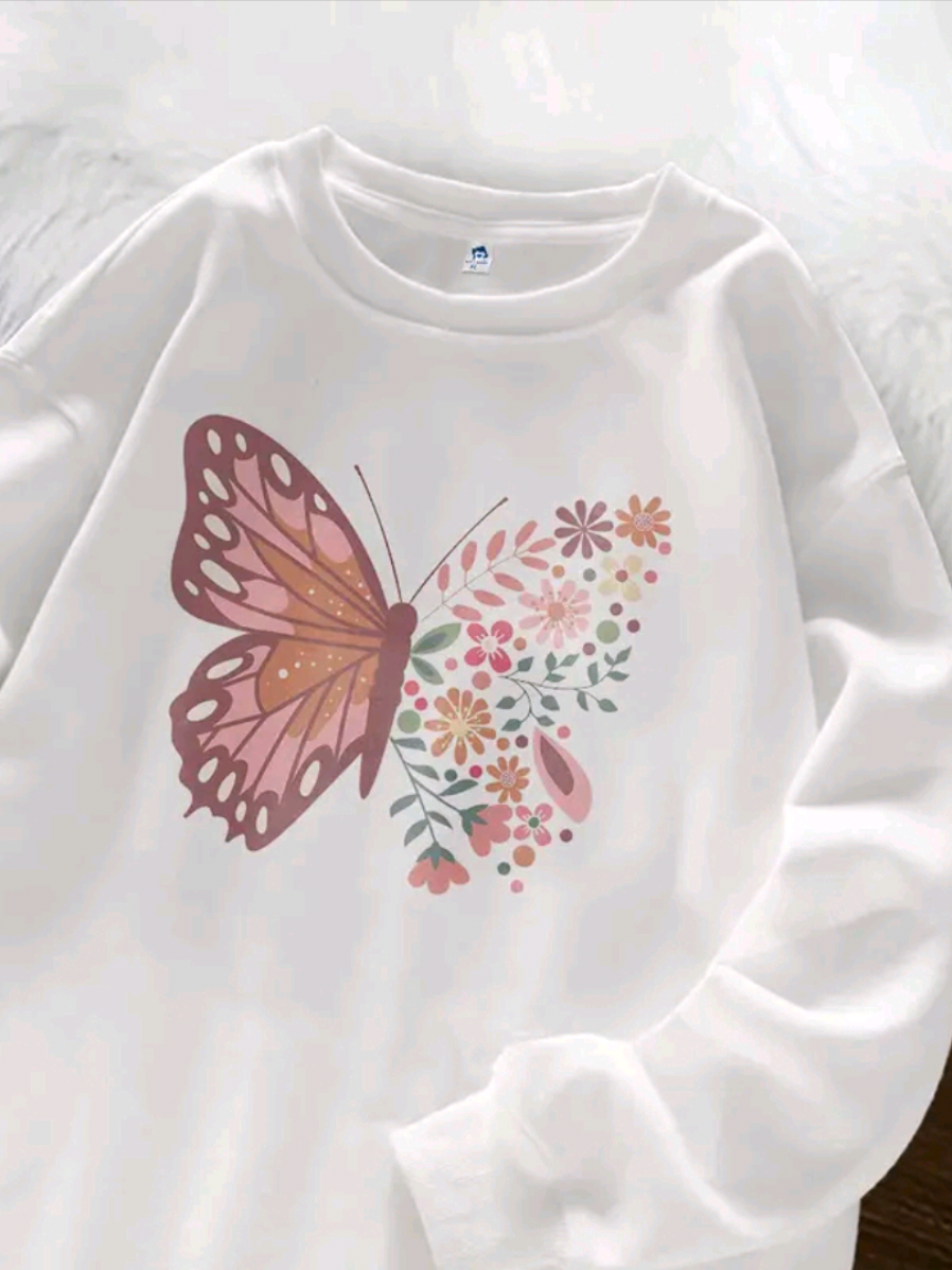 kaos lengan panjang wanita oversize , tangan karet , motif kupu-kupu, adem nyaman bahan cotton #kaoswanita #kaoslenganpanjang  #oufitwanita  #kaosoversize #atasanwanitaterbaru  #ootdfashion 