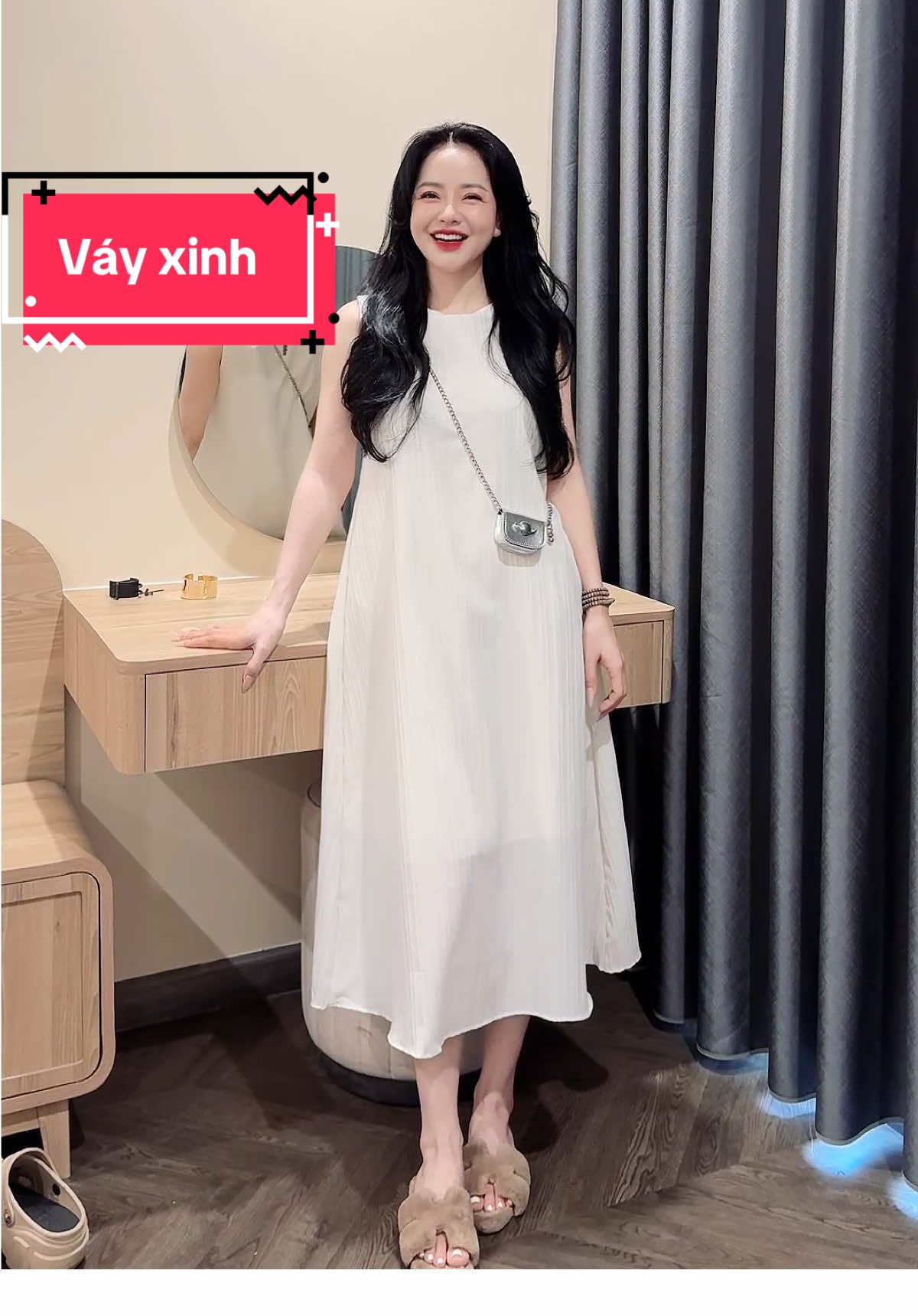 Em váy xuông dáng chữ A xinh lắm luôn ý #vay #vayxinh #vaydep #vayxuong #vaychua #hottrend #vaydai #xuhuong 
