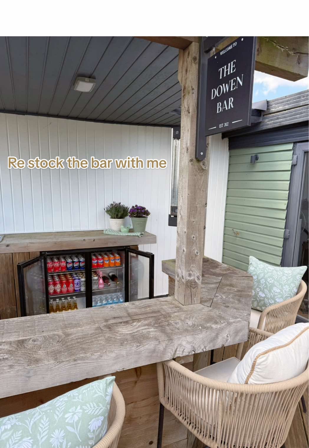 Time to get ready for summer parties ✨🍺🍻 Let’s re stock the outdoor bar!    #garden #outdoorbar #restock #asmr #fridgerestock #bar #gardenproject #gardentok #homeaccount #fyp #ugc #ugccreator #countrylife #countryhome 