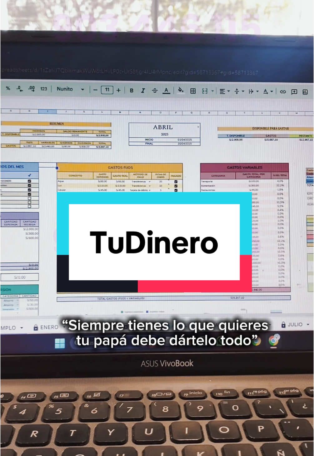 TuDinero es la herramienta que necesitas para llegar a fin de mes. 🧠📊 *Una plantilla en Google Sheets que te organiza TODO* ✅ Registro automático de ingresos y gastos ✅ Análisis mensual con gráficos ✅ Metas de ahorro personalizadas ✅ Detección de fugas de dinero ✅ Planificación financiera mensual 🎁 ¡Y llévate 3 regalos complementarios! #PlantillaFinanciera #GoogleSheets #FinanzasPersonales #OrganizaTuDinero #AhorraInteligente