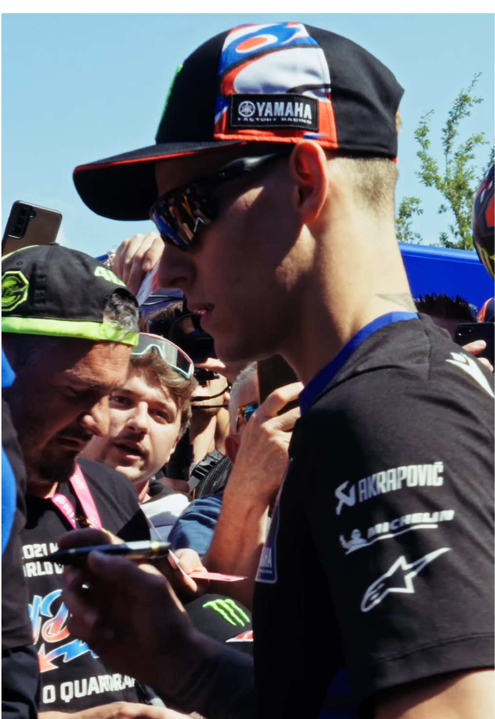 The fans’ support in Le Mans is 💯, so let’s give them a good show! 💪 #MonsterYamaha | #YamahaMotoGP | #YamahaFactoryRacing | #MotoGP | #FrenchGP