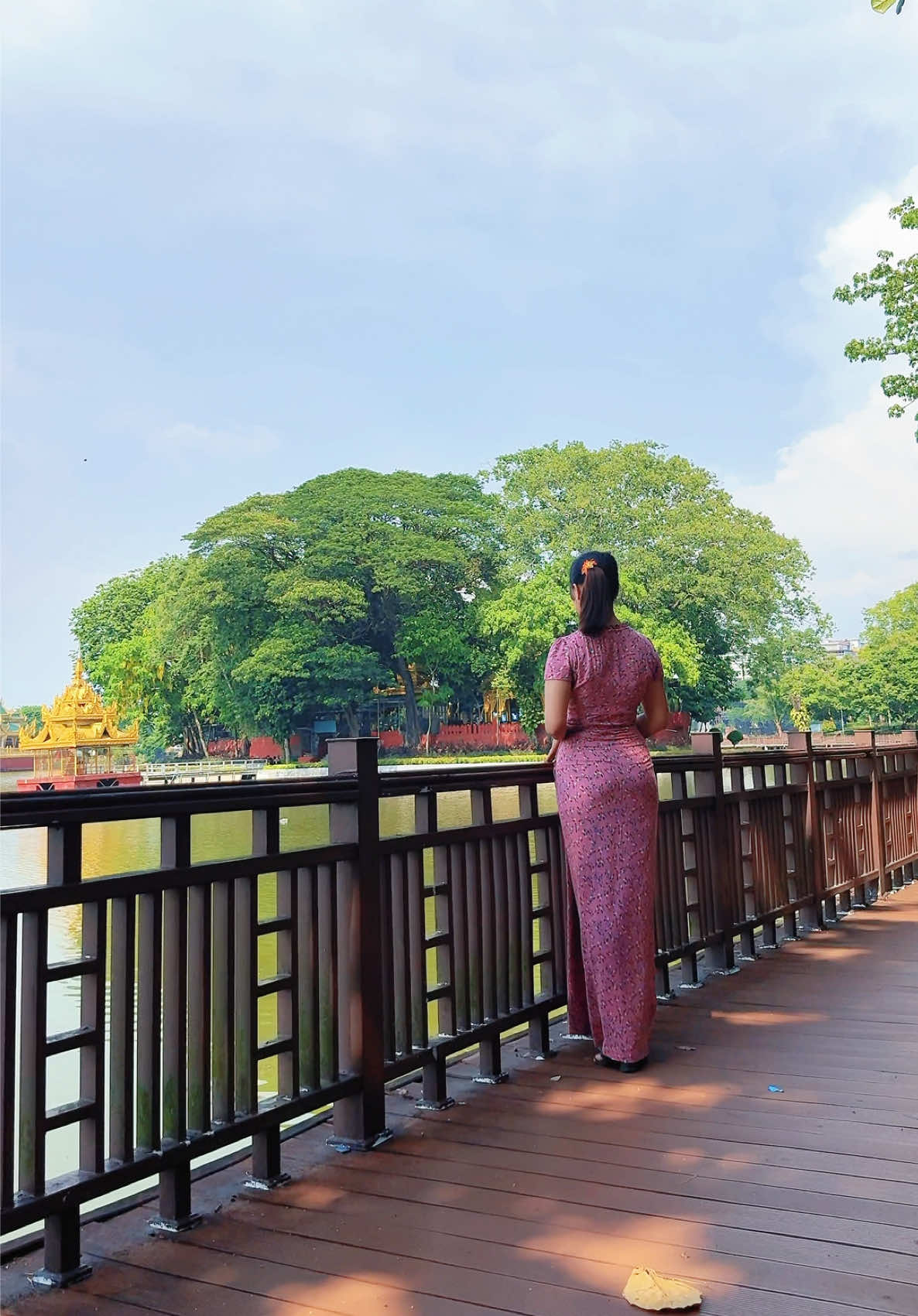 စိန်ပန်းကြွေချိန် ဒီလမ်းပေါ်မှာ လွမ်းတယ် 💓💕🥰 #khinpapahlaing2002 #viraltoday #girl #yangon #foryoupage 