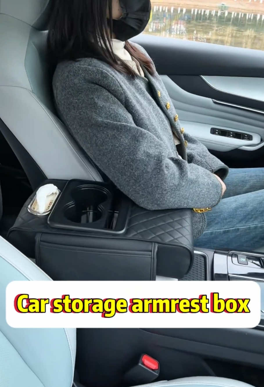 The multifunctional car storage armrest box solved a lot of my troubles #CarArmRailBox#CarCupRack#CarGoodThings#GoodThingsSharing#tiktok #TikTokShop 