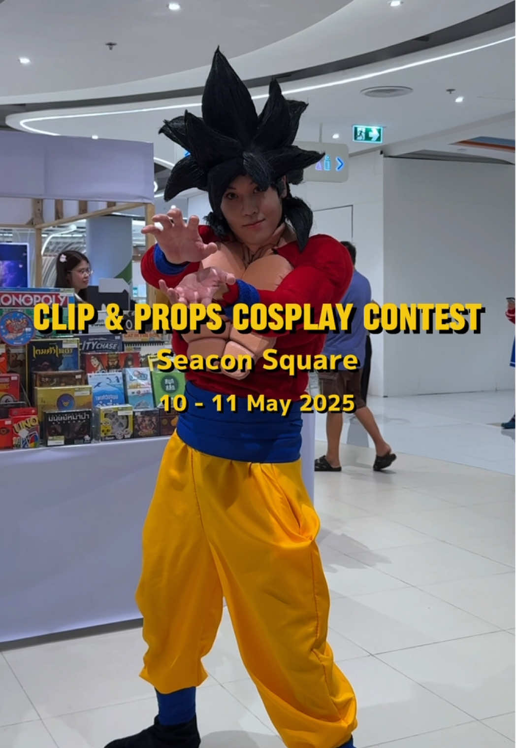 🚀🎭 คอสเพลย์เยอร์รวมตัว! ที่สุดของ Cosplay Parade ที่ #ซีคอนสแควร์ รวมตัวละครโปรดจากทุกจักรวาลมาเดินพาเหรดแบบจัดเต็ม! อย่าลืมเตรียมกล้อง เตรียมชุด เตรียมเพื่อน มาร่วมสนุกกับกิจกรรมอีกมากมายในงาน Clip & Props Cosplay Contest 💥 Highlight : Guest Cosplay, Free Stage, Mini Game, BKK Random Dance 🗓️ วันที่ 10-11 พ.ค. 68 เวลา 12.00 - 18.00 น. 📍 งาน 