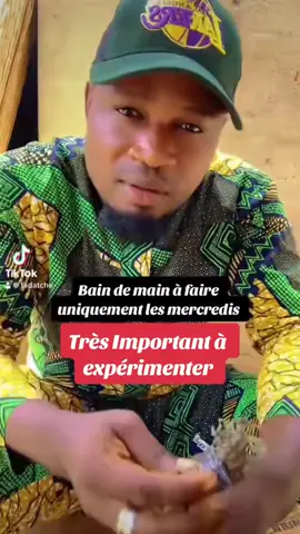 bain de main très puissant.  #spirituel #puissant #déblocage #fadatchê 