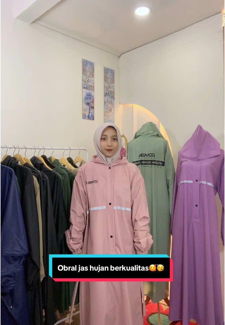 Jas hujan gamis syar’i wanita dewasa#jashujangamissyari #jashujan #lagiviral 