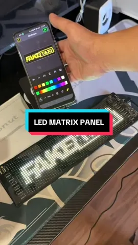 LED MATRIX PANEL na perfect sa CAR,business, o pang display sa kwarto? #led #ledpanel #ledmatrix #caraccessories #carshow 